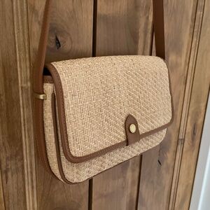 Boden Structured Raffia Crossbody Purse